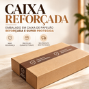 Espelho Redondo Decorativo Com Alça de Couro e LED