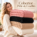 [LEVE 2 PAGUE 1] Cobertor Pele de Coelho, Ultramacio, Leve e Muito Quente + Brinde: Kit 2 Almofadas de Pelúcia