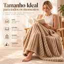 [LEVE 2 PAGUE 1] Cobertor Pele de Coelho, Ultramacio, Leve e Muito Quente + Brinde: Kit 2 Almofadas de Pelúcia