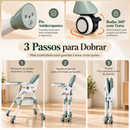 [LEVE 2 PAGUE 1] Cadeira de Refeição Infantil Com Cinto de Segurança, 100% Ajustável e Multifuncional + BRINDE: Kit Alimentação de Silicone